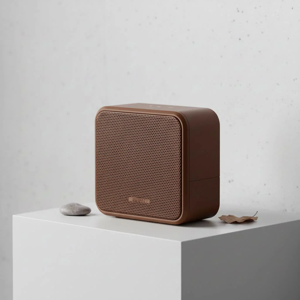 Retro Bluetooth speaker with classic design and modern features